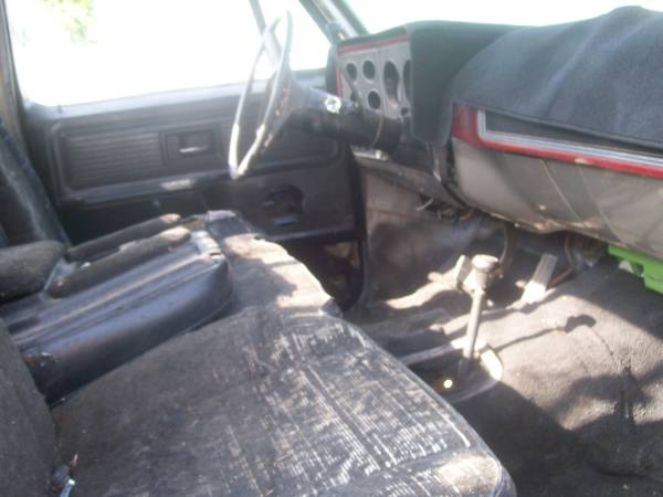 mud truck interior